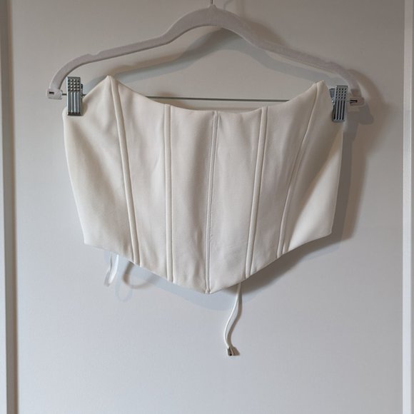 White Strapless Corset Top - BNWOT (CARLIE TOP WHITE) - Picture 6 of 10
